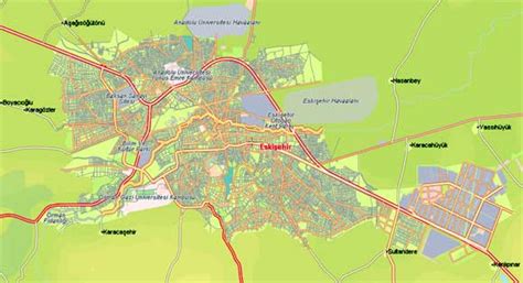 eskişehir mahalleleri harita